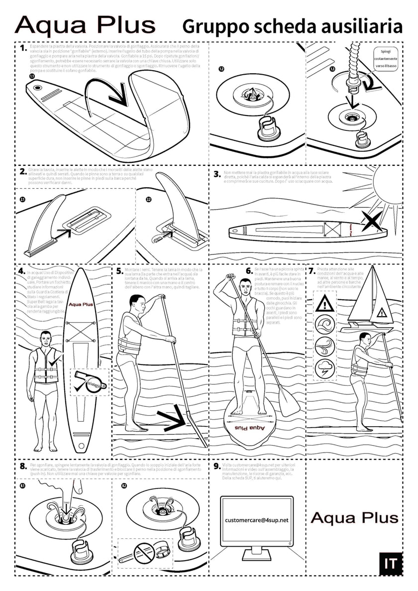 Aqua Plus 6inches Thick Inflatable SUP for All Skill Levels Stand Up Paddle Board,Paddle,Pump,ISUP Travel Backpack, Leash,Shoulder Strap,Youth,Adult Inflatable Paddle Board 🍁 All In One Marketplace Canada