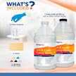 Magic Resin | Epoxy Resin Kit for Art & Craft | 1 Gallon (3.78 L) 128oz | UV Resistant & Odorless | Crystal Clear Epoxy Resin | Jewelry, Earrings, Coasters, Casting, Molding, Crafting and More 🍁 All In One Marketplace Canada