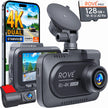 ROVE R2-4K DUAL Dash Cam Front and Rear, STARVIS 2 Sensor, FREE 128GB Card Included, 5G WiFi - up to 20MB/s Fastest Download Speed with App, 4K 2160P/FHD Dash Camera for Cars, 3
