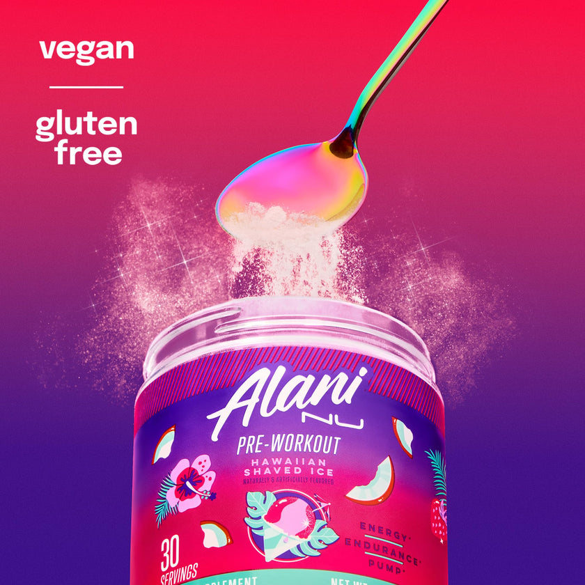 Alani Nu Pre-Workout Supplement Powder for Energy, Endurance, and Pump, Hawaiian Shaved Ice, 30 Servings (Packaging May Vary) 🍁 All In One Marketplace Canada