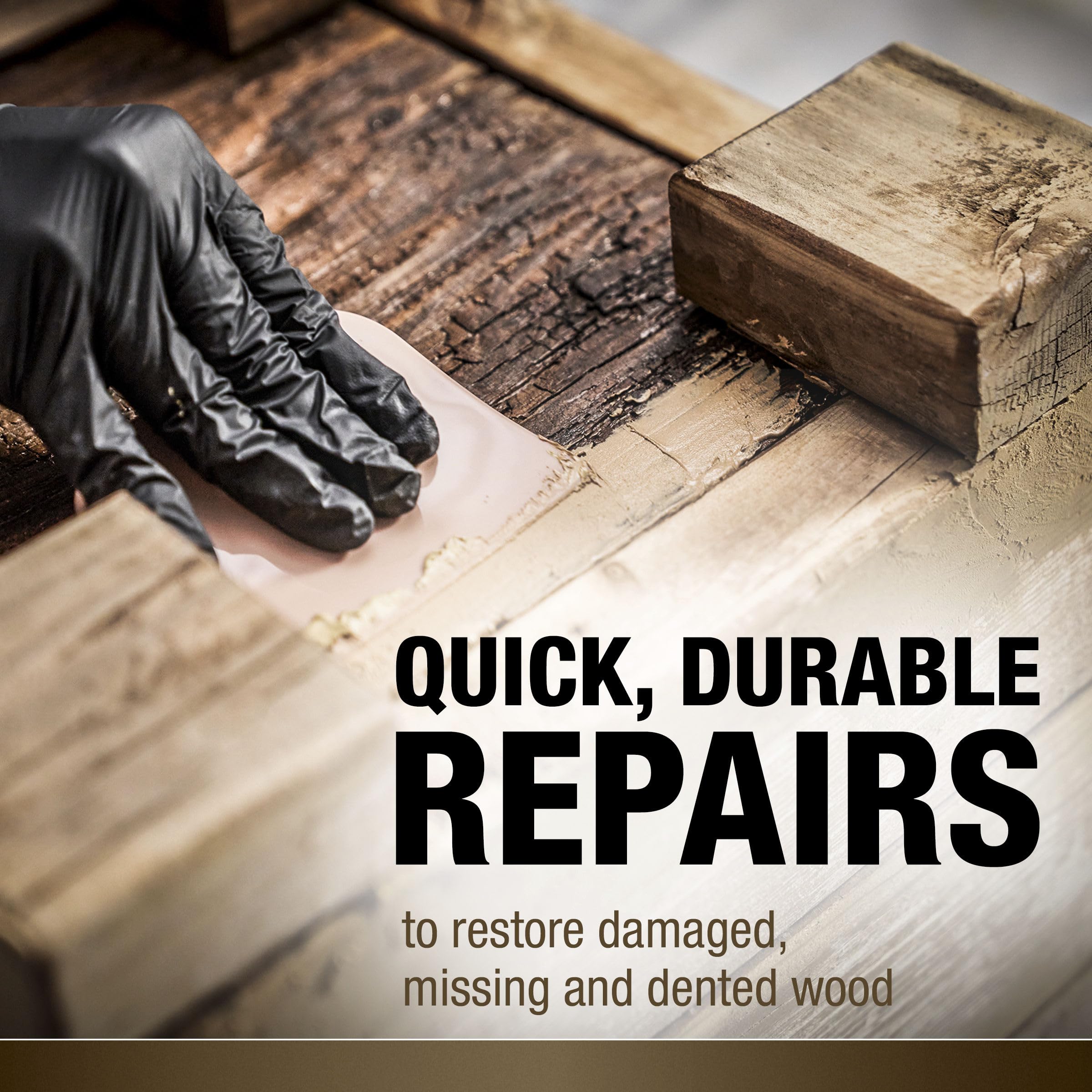 Bondo Wood Filler 12 oz with Hardener 0.5 oz, Repairs Chips and Cracks in Wood, Sandable, Paintable, and Stainable 🍁 All In One Marketplace Canada