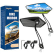 Diyife Bike Mirror, [A Pair] Aluminum HD Wide Angle Large Bicycle Rear View Mirror, 360°Adjustable Shockproof Bicycle Mirrors for Handlebar 22-25mm, Fit for Mountain Road Bike Scooter Motocycle 🍁 All In One Marketplace Canada