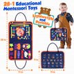 ZOOI Toddler Toys Busy Board - Montessori Toys for 1-5 Year Old Boy Girl Birthday Gifts for Kids, Sensory Toys Baby Essentials, Busy Book for Toddlers 1-5 Year Old, Airplane Activities Toys Gifts 🍁 All In One Marketplace Canada