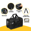 Conlun Cat Carrier Airline Approved, Soft-Sided Dog Carrier with Inner Safety Leash, Pet Transport Carrier for Small-Medium Cats Puppies up to 15 Lbs, Collapsible Travel Kitten Carrier Bag -Black M 🍁 All In One Marketplace Canada