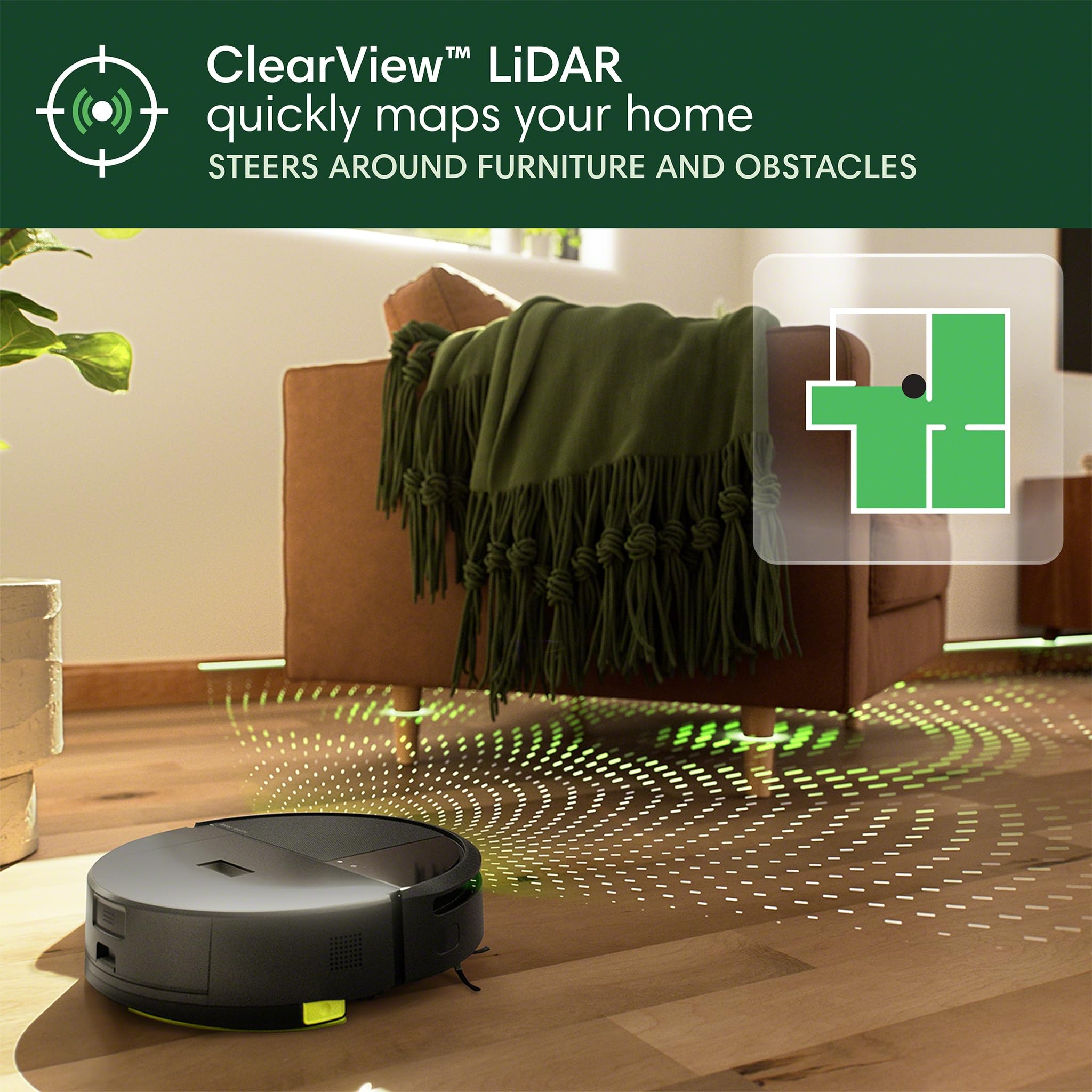 iRobot Roomba 205 DustCompactor Combo Robot Vac & Mop - Compacts Dirt Inside, No Emptying for 60 Days, Space Saving, No Dock, No Bags, Intense Power-Lifting Suction, LiDAR Navigation, Multi-Surface 🍁 All In One Marketplace Canada