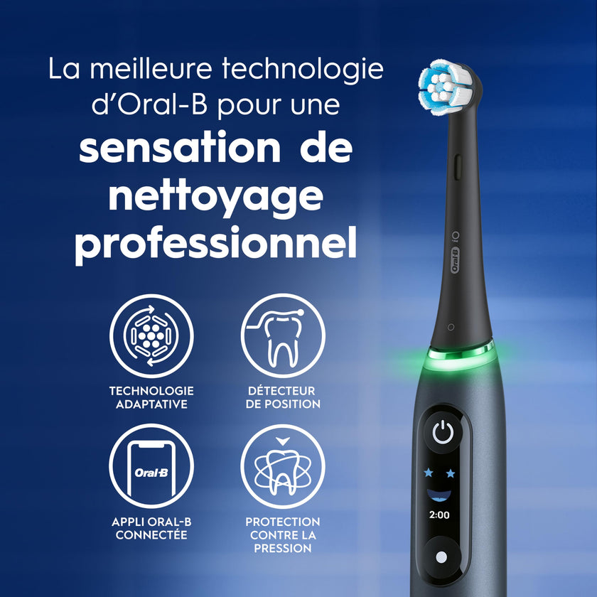 Oral-B iO Series 9 Electric Toothbrush with 4 Oral-B Replacement Brush Heads, White Alabaster 🍁 All In One Marketplace Canada
