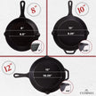 Cast Iron Skillet Set - 8