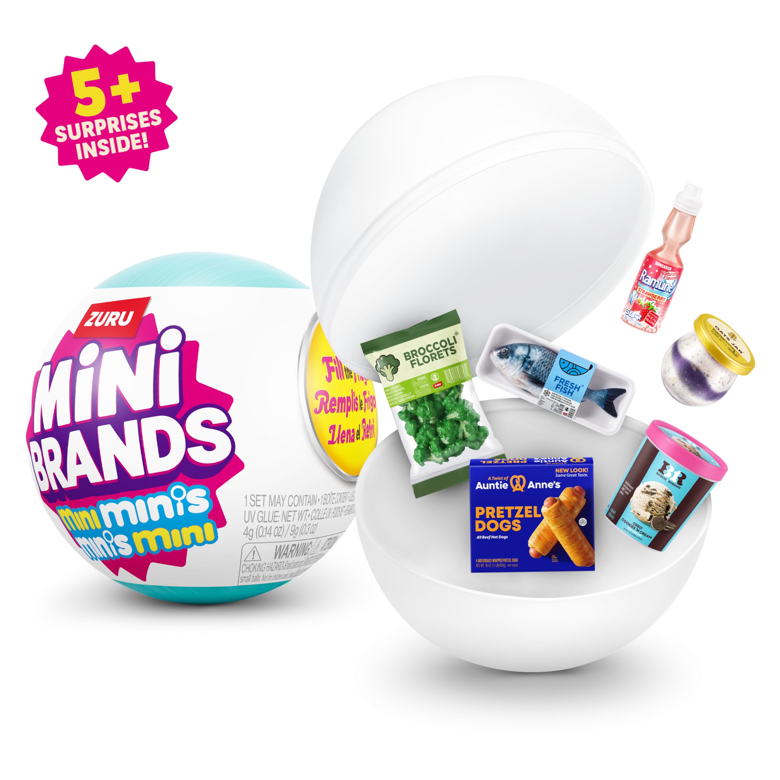 Mini Brands Fill The Fridge Mini Minis Series 1 Capsule by ZURU, Collectible Miniature Toy, 🍁 All In One Marketplace Canada