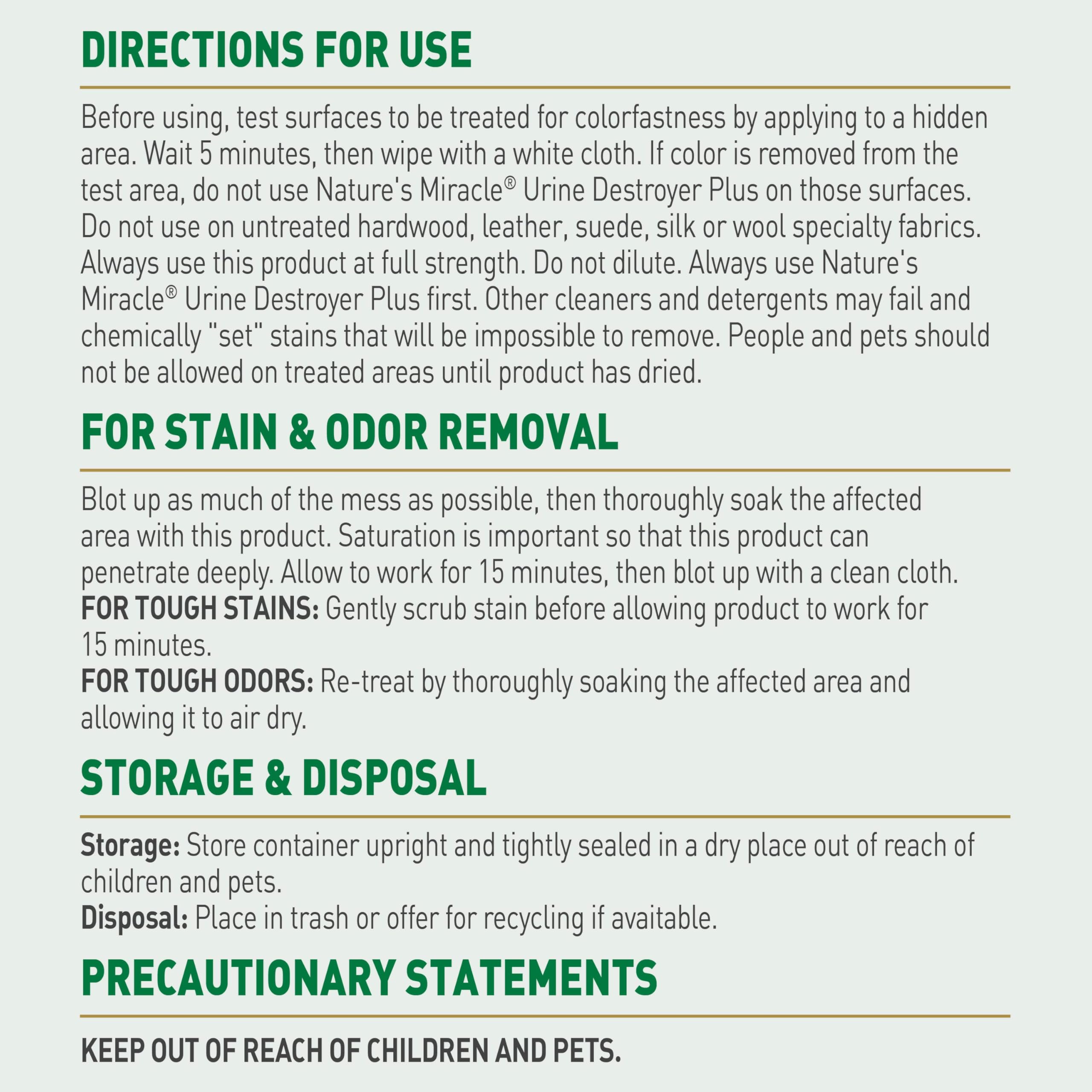 Nature's Miracle Urine Destroyer Plus For Dogs With Flip & Go Sprayer, 64 Ounces, Enzymatic Formula For Dogs Powers Out Tough Dog Urine Messes And Yellow, Sticky Residue 🍁 All In One Marketplace Canada