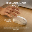 Logitech M240 Silent Bluetooth Mouse, Wireless, Compact, Portable, Smooth Tracking, 18-Month Battery, for Windows, macOS, ChromeOS, Compatible with PC, Mac, Laptop, Tablets - Off White 🍁 All In One Marketplace Canada