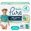 Pampers Pure Baby Diapers, Size 6, Up to 100% Leakproof, Premium Hypoallergenic Soft Diapers, 1 Pack (Count of 42) 🍁 All In One Marketplace Canada