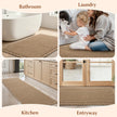 Rvolst Bath Mat Rug for Bathroom Waffle Woven Bathroom Mat Super Absorbent Machine Washable Non Slip Farmhouse Boho Bathroom Rug 46x77cm Brown 🍁 All In One Marketplace Canada