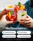 EUHOMY Ice Maker Countertop, 9 Cubes Ready in 6 Mins, 26lbs/24H, Self-Cleaning, Portable Ice Maker Machine with Carry Handle, Basket and Scoop, 2 Sizes of Bullet Ice for Home, Kitchen, Office 🍁 All In One Marketplace Canada