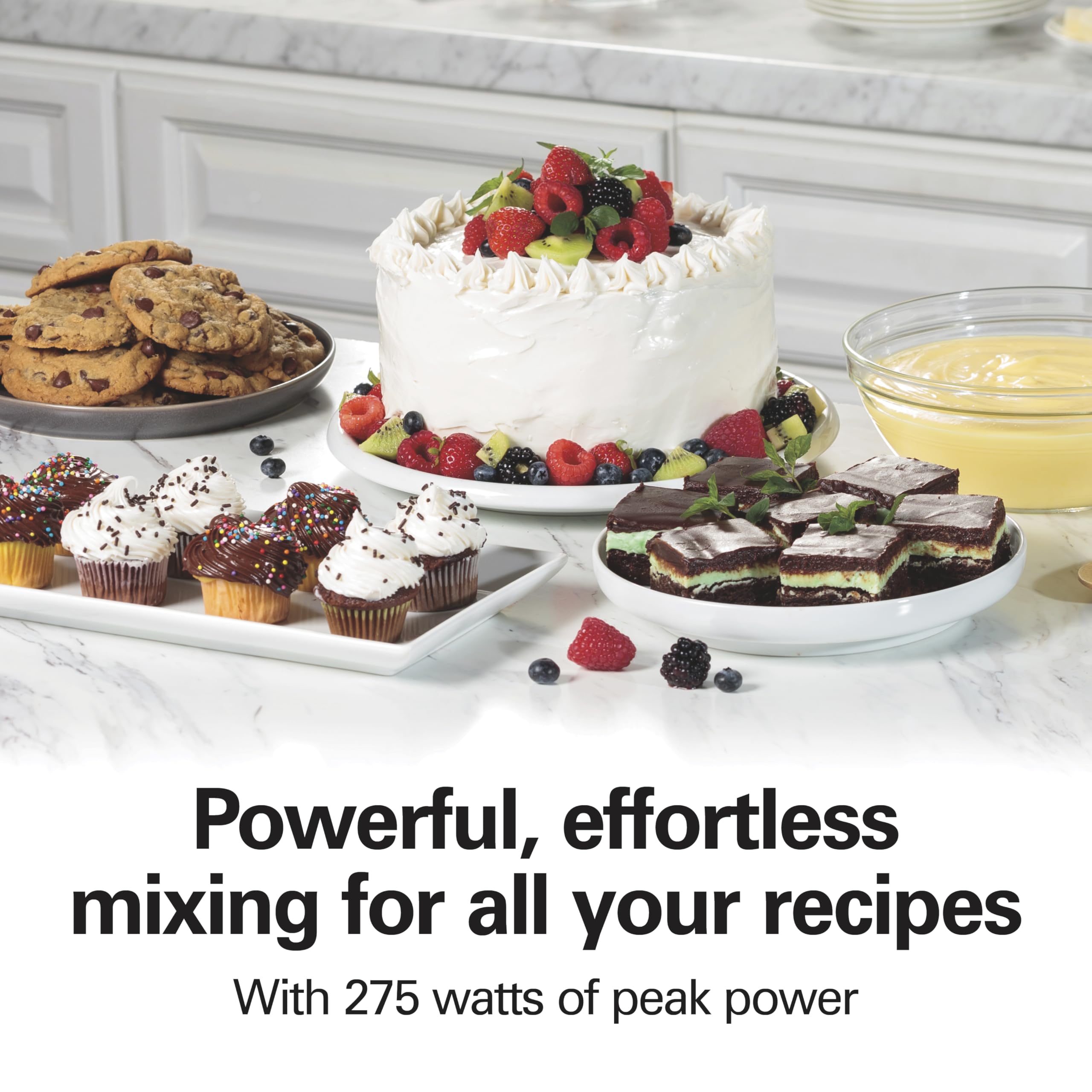 Hamilton Beach 6-Speed Electric Hand Mixer for Baking, 275W, Easy Clean Beaters, Dough Hooks, Whisk, Snap-On Storage Case, Black (62639C) 🍁 All In One Marketplace Canada
