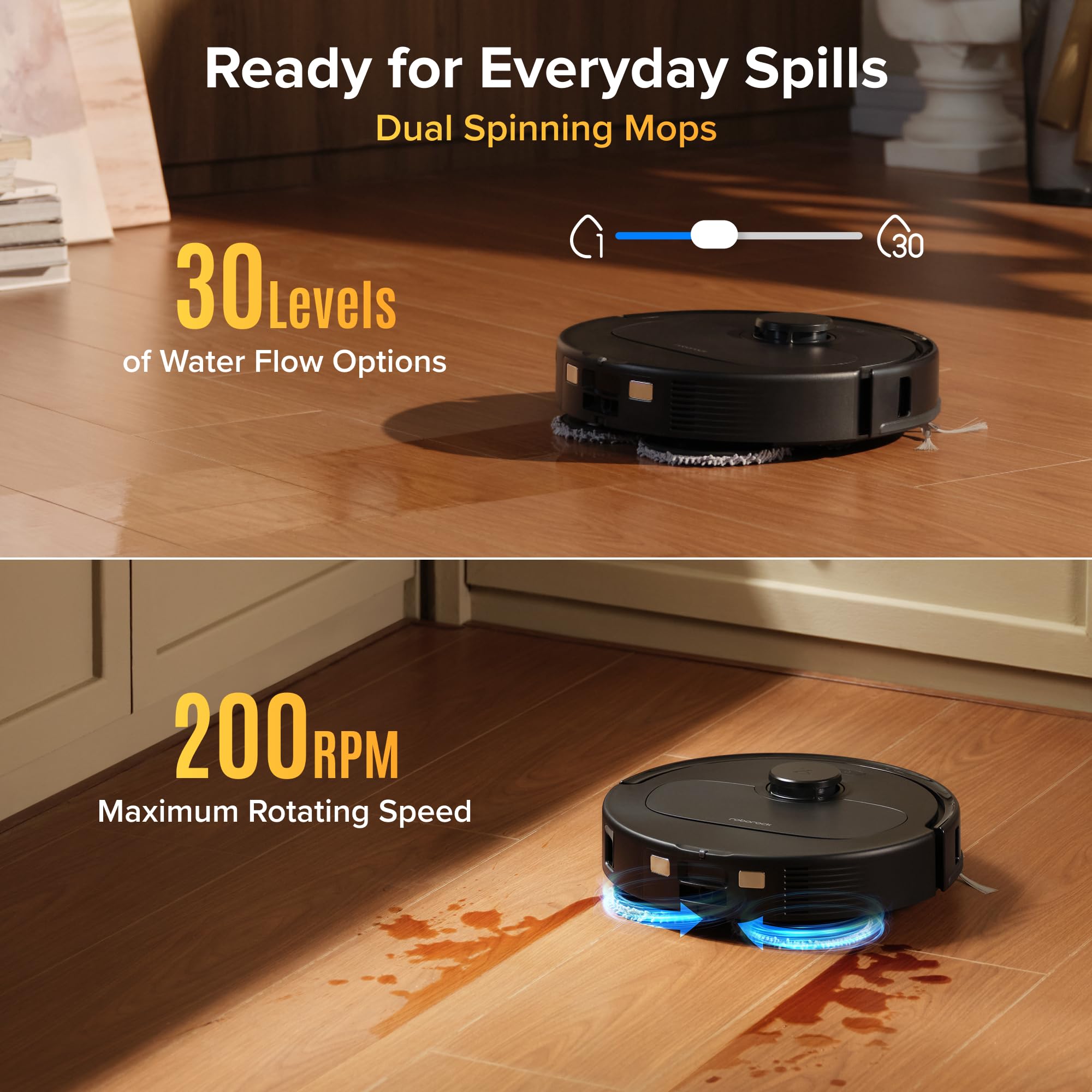 Roborock 2026 New Qrevo S Pro Robot Vacuum and Mop, 18,500Pa Suction, Anti-Tangle Brushes, Reactive AI Obstacle Recognition, 75℃ High-Temp Washing, 10mm Mop Lifting, Self-Emptying and Refilling 🍁 All In One Marketplace Canada