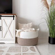 INDRESSME XXXLarge Cotton Rope Basket 21.7