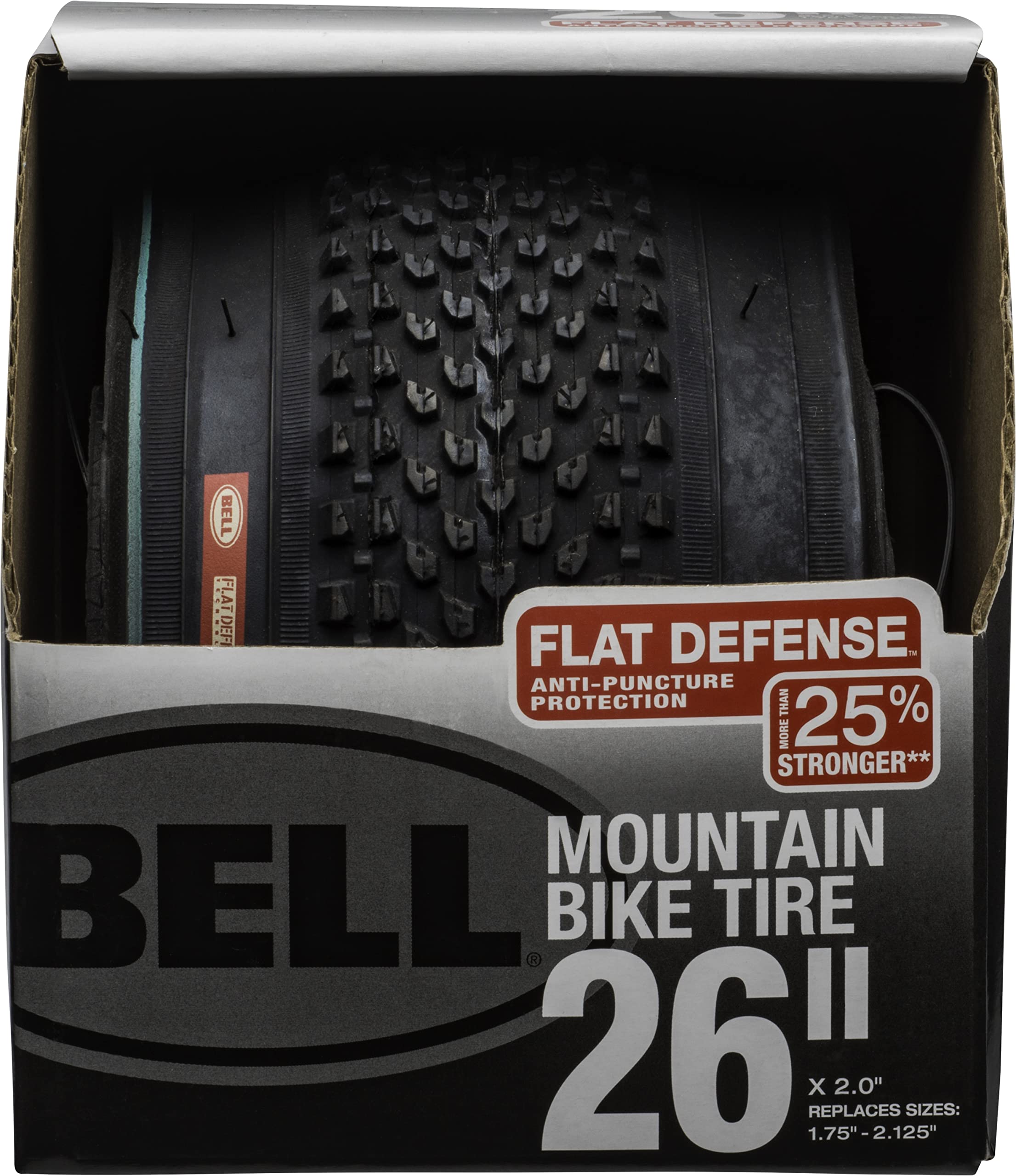 Bell 7091040 Flat Defense Mountain Bike Tire, 26