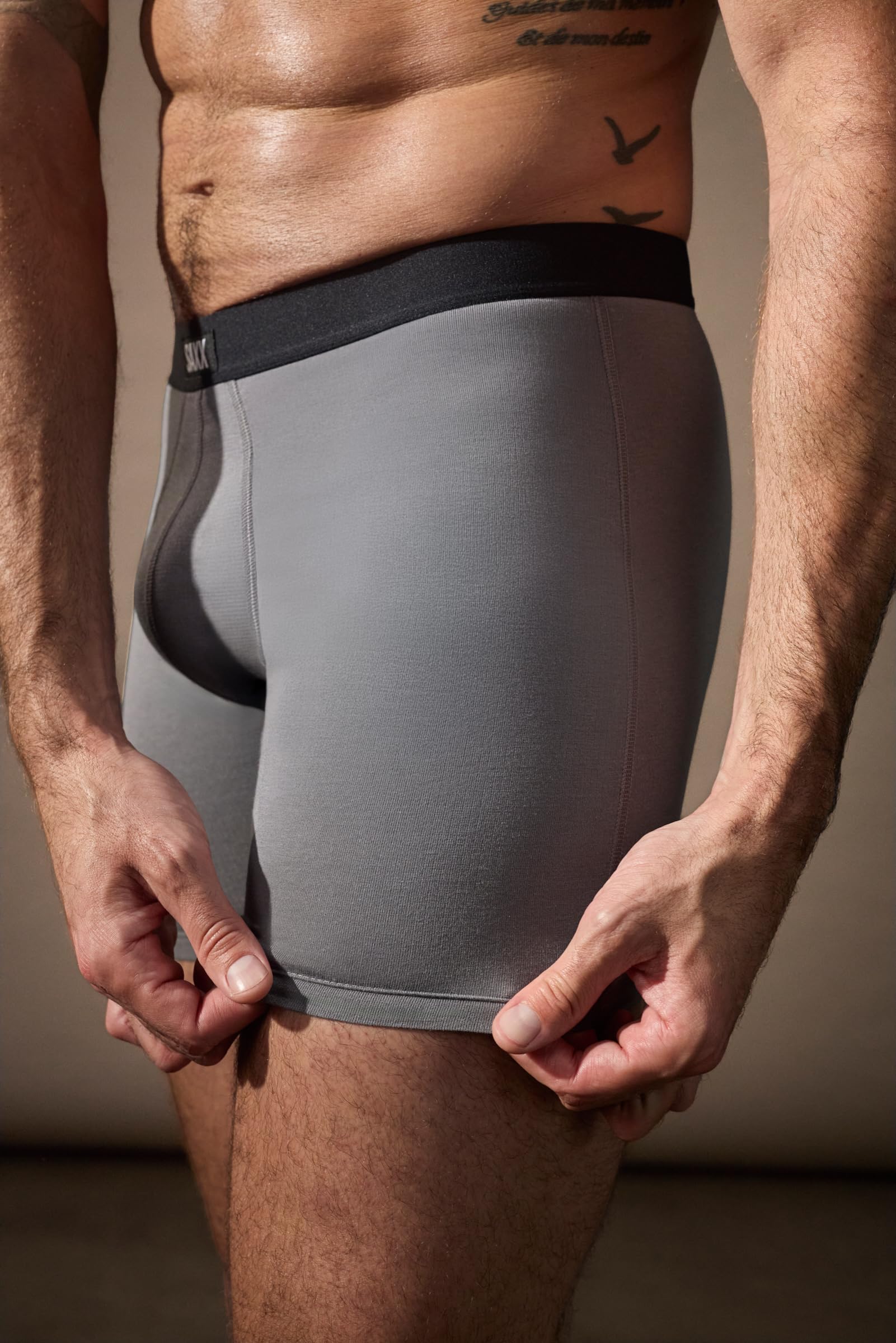 SAXX Underwear Co. Men's Core Cotton Boxer Brief Fly 3-Pack, Black/Shade/Dark Denim, X-Large 🍁 All In One Marketplace Canada