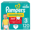 Pampers Swaddlers 360 Pull-On Diapers, Size 3, 120 Count for up to 100% Leakproof Skin Protection and Easy Changes 🍁 All In One Marketplace Canada