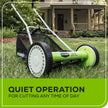 Greenworks 16-Inch Reel Lawn Mower with Grass Catcher 25052,Black/Green, 47