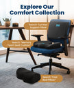 Everlasting Comfort Lumbar Support Pillow for Office Chair - Memory Foam Back Cushion for Car Seat - Promotes Better Posture, Back Pain Relief - Ideal Gaming and Desk Chairs Work and Home Essentials 🍁 All In One Marketplace Canada