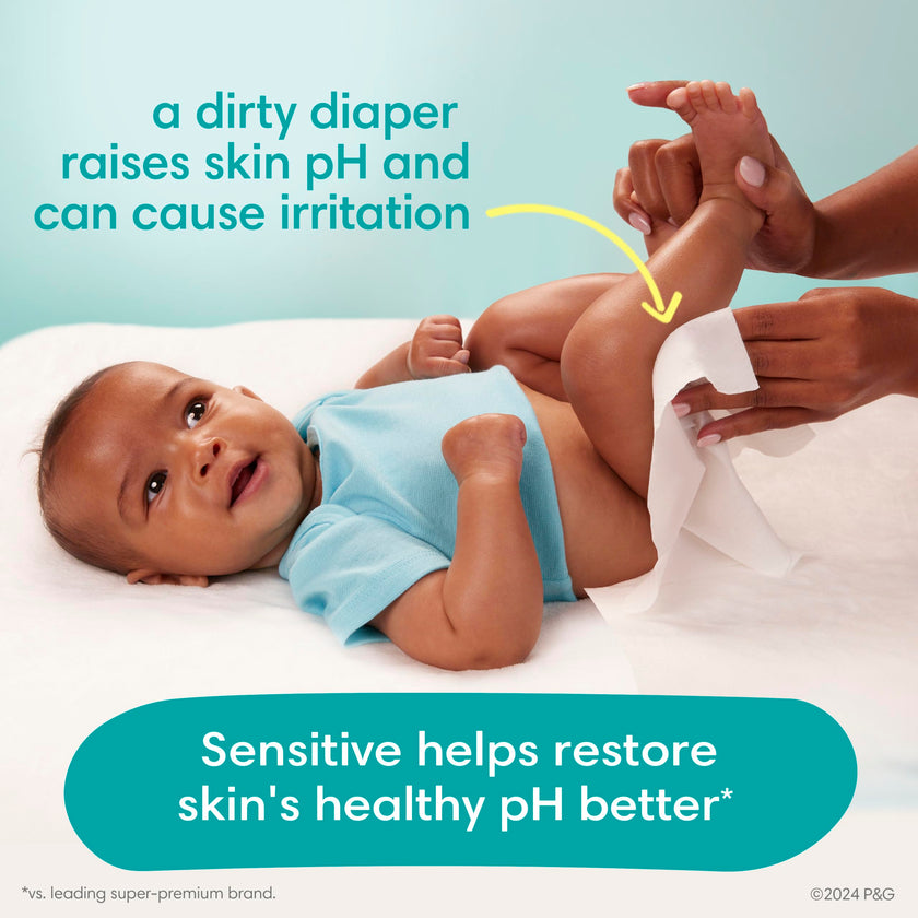 Pampers Sensitive Baby Wipes, Clinically Proven, Water Based, Hypoallergenic and Unscented Baby Wipes, 504 Baby Wipes Total (6X Flip-Top Packs) 🍁 All In One Marketplace Canada