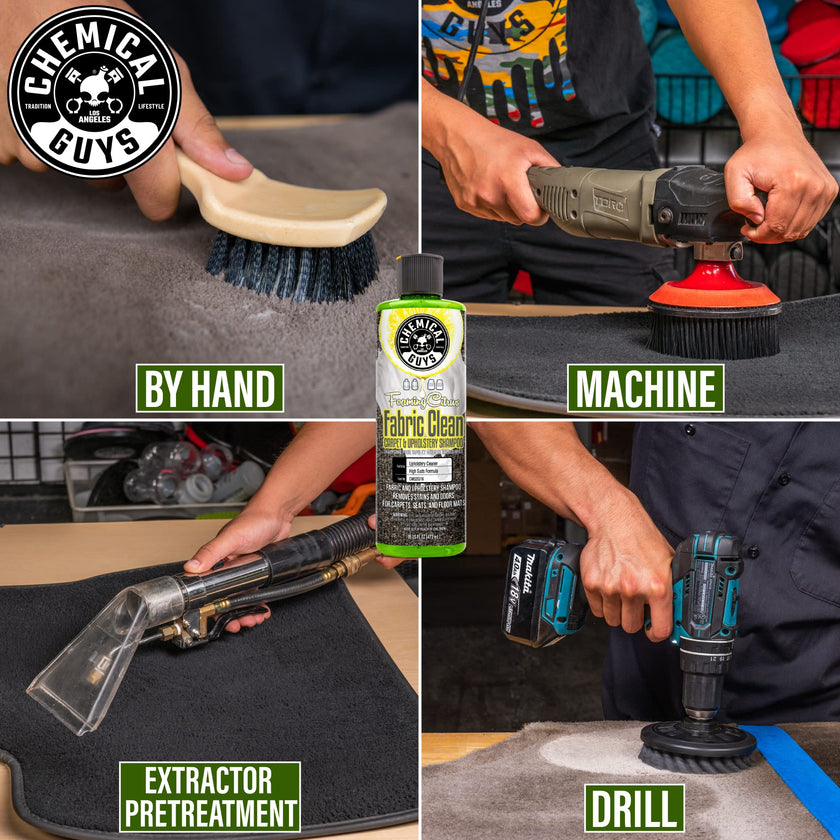 Chemical Guys Foaming Citrus Fabric Clean Carpet And Upholstery Shampoo And Odor Eliminator, Safe for Cars, Trucks, SUVs, Motorcycles, RVs & More, 473 ml, 2 Pack 🍁 All In One Marketplace Canada