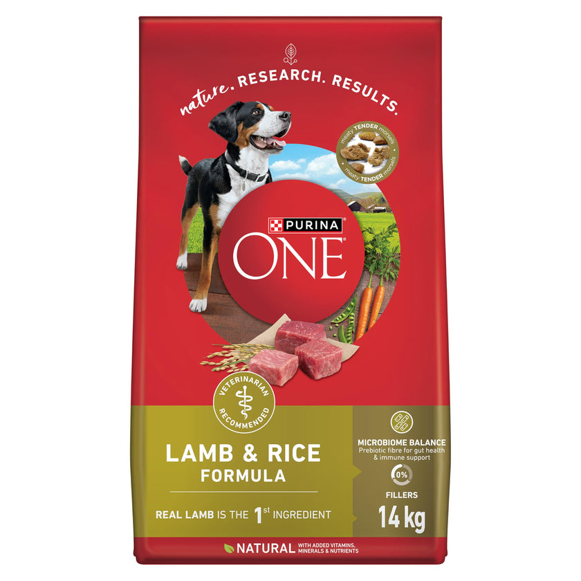 Purina ONE Dry Dog Food, Microbiome Balance Lamb & Rice - 14 kg Bag (1 Pack) 🍁 All In One Marketplace Canada