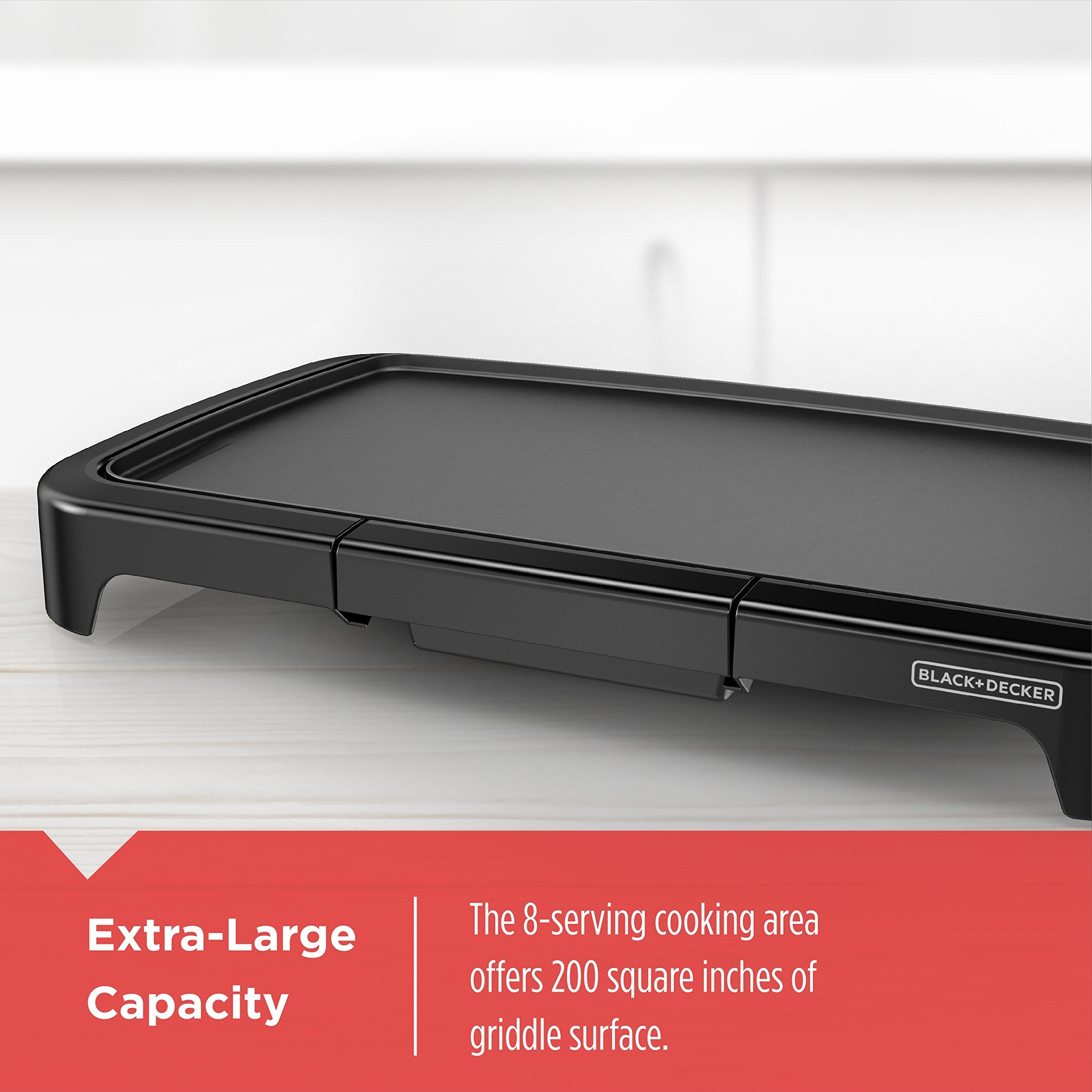 BLACK+DECKER Family-Sized XL Electric Griddle with Removable Drip Tray 🍁 All In One Marketplace Canada