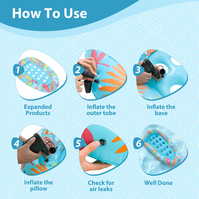 LUSARRYWILL 2 Pack Pool Floaties for Adults, 72