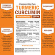 Turmeric Curcumin 1500mg | Turmeric Supplements + Black Pepper | Joint Pain Relief & Anti Inflammatory Pills | High Potency Curcumin Supplements with Black Pepper | Non-GMO, Gluten-Free | 90 Ct 🍁 All In One Marketplace Canada