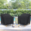 Gasadar Patio Chair Cover-2 Pack, Heavy Duty Waterproof UV Resistant Anti-Fading Chair Covers for Lawn Outdoor Furniture Chairs,35