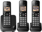 Panasonic DECT 6.0 Expandable Cordless Phone with Call Block - 3 Cordless Handsets - KX-TGC383CB (Black) 🍁 All In One Marketplace Canada