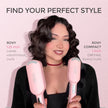 TYMO ROVY Hair Waver Curling Iron, 3-Barrel Ionic Hair Curler with 9 Heat Settings, Beach Waves Crimper for Women, Travel-Friendly, Anti-Scald, Fast Heating, Easy to Use, Pink, 1 inch 🍁 All In One Marketplace Canada