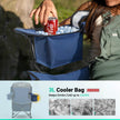 Overmont Beach Chair with Cooler and Umbrella - Sunshade Backpack Folding Canopy Chair with Two Arm Rest Cup Holder Carry Bag - Portable for Sand Camping Travel Outdoor Pool 330 lbs Blue 🍁 All In One Marketplace Canada