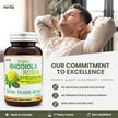 Herba Rhodiola Rosea Supplement 200mg - 90 Capsules | 6:1 Extract | Rhodiola Supplement with Min 3% Rosavins and 1% Salidrosides | Help Relieve Symptoms of Stress | Made in Canada 🍁 All In One Marketplace Canada