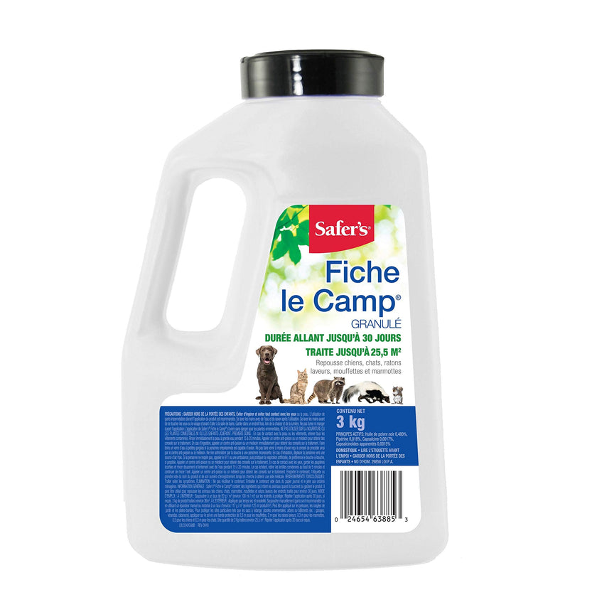 Safer's 3242CAN Critter Ridder Animal Repellent Granules - Repels raccoons, skunks, dogs, cats, squirrels, groundhogs, 3kg 🍁 All In One Marketplace Canada