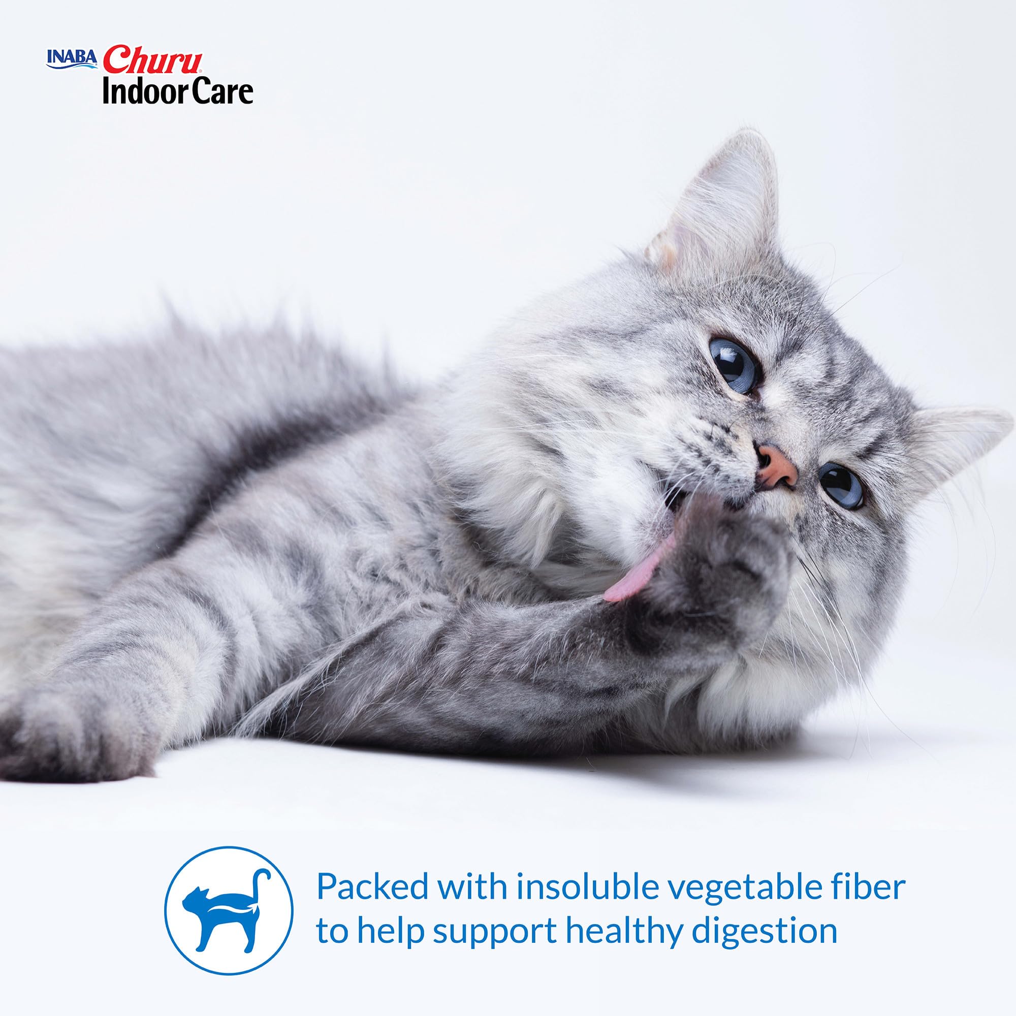INABA Churu Indoor Care for Hairball Control, Functional Lickable Cat Treat with Taurine & Green Tea Extract, 14 Grams Each, 20 Tubes Total, Tuna & Chicken Variety 🍁 All In One Marketplace Canada