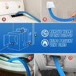 Sealegend 1 Piece Dryer Vent Cleaning Kit, Dryer Vent Cleaner Dryer Lint Vacuum Attachment with Stretch Connector Compatible with All Vacuum Cleaner Vacuum Hose Lint Remover, Blue 31.5 Inch 🍁 All In One Marketplace Canada
