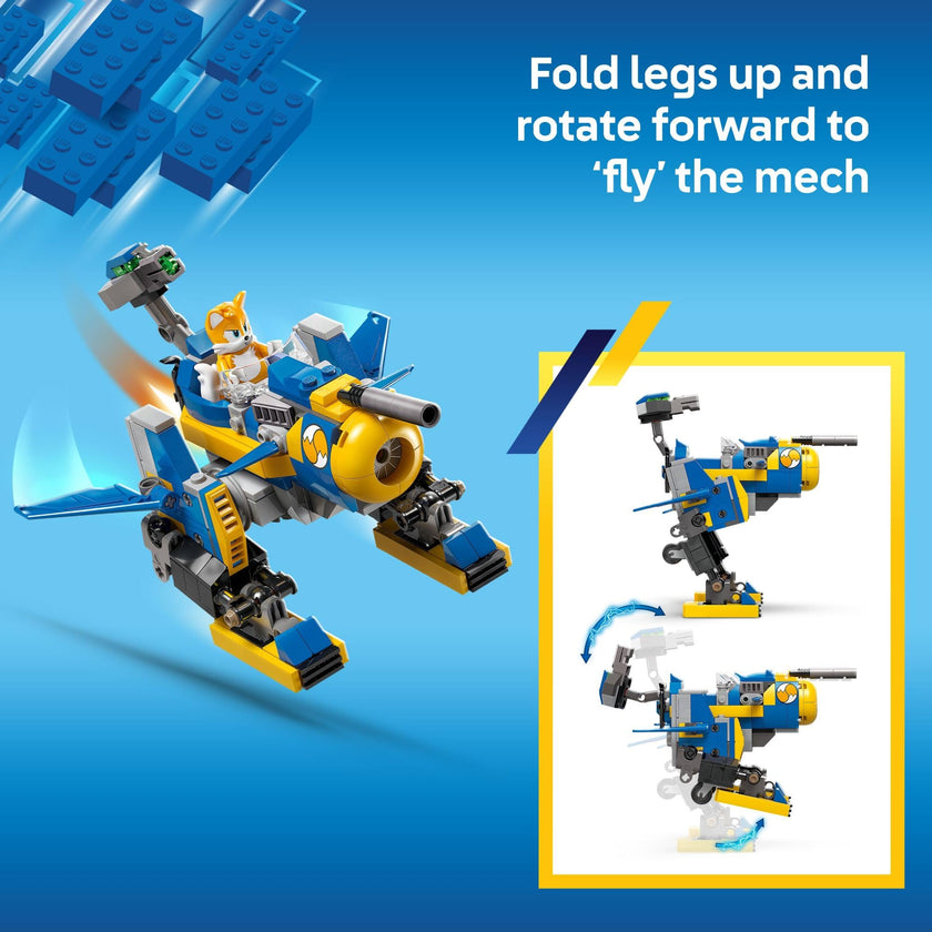 LEGO Sonic The Hedgehog Cyclone vs. Metal Sonic - Building Toy for Kids, Boys and Girls, Ages 8+ - Mech Suit with Metal Sonic and Tails Minifigures for Pretend Play - Gift Idea for Birthdays - 77002 🍁 All In One Marketplace Canada