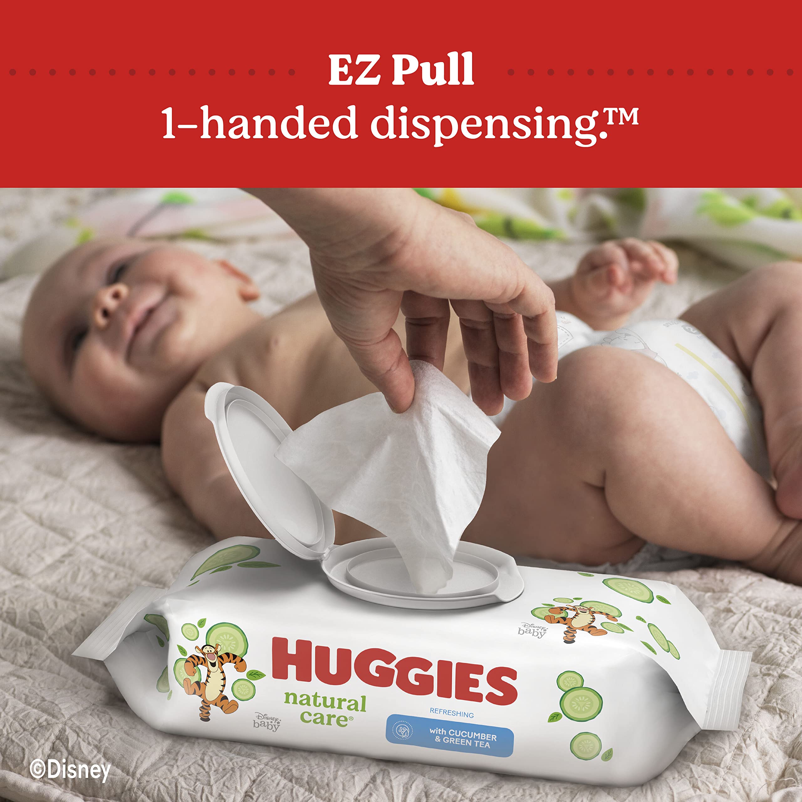 Baby Wipes, Huggies Natural Care Refreshing, SCENTED, Hypoallergenic, 6 Refill Packs, 1008 Count 🍁 All In One Marketplace Canada