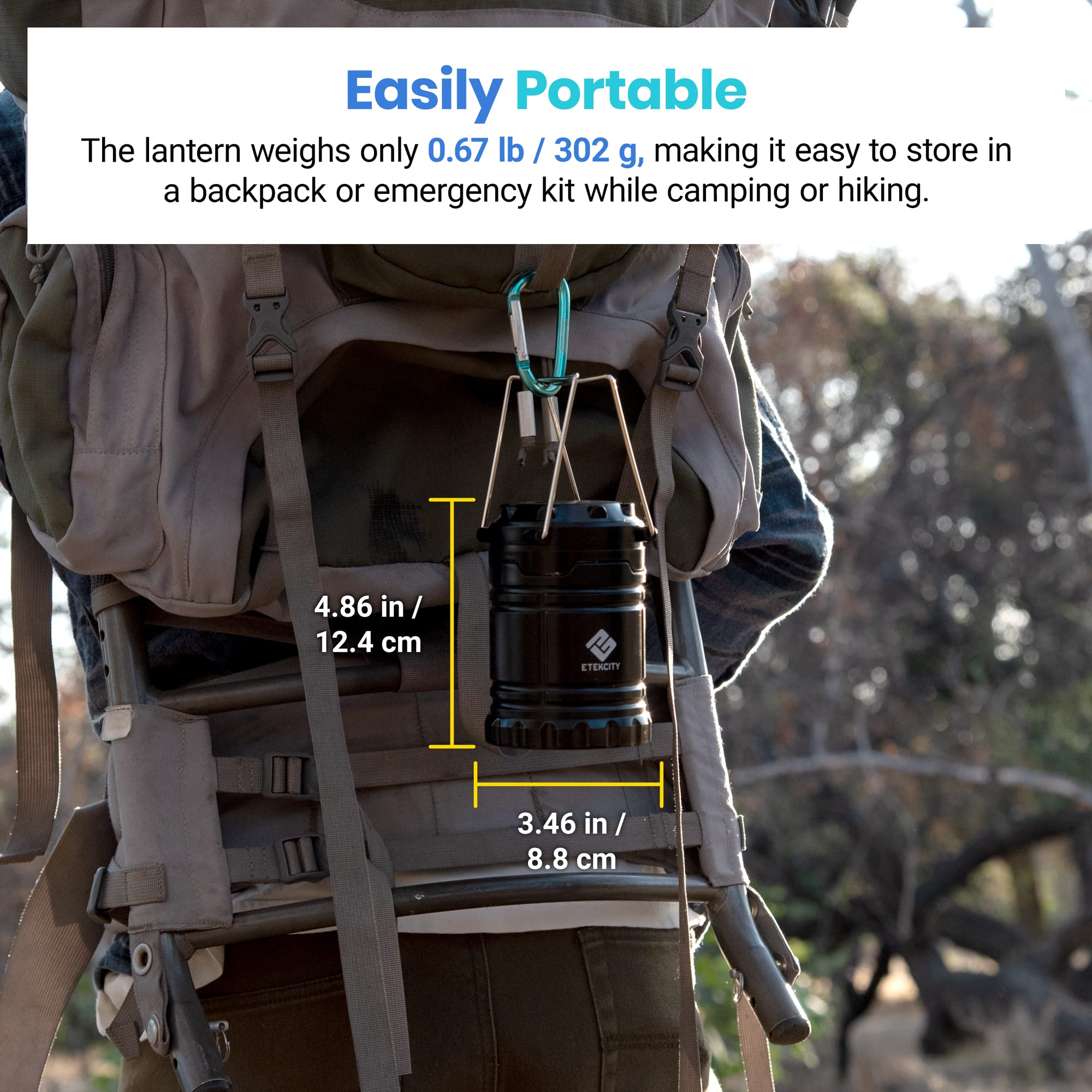 Etekcity LED Camping Lantern, 4 Pack, Battery Powered, Emergency Light 🍁 All In One Marketplace Canada