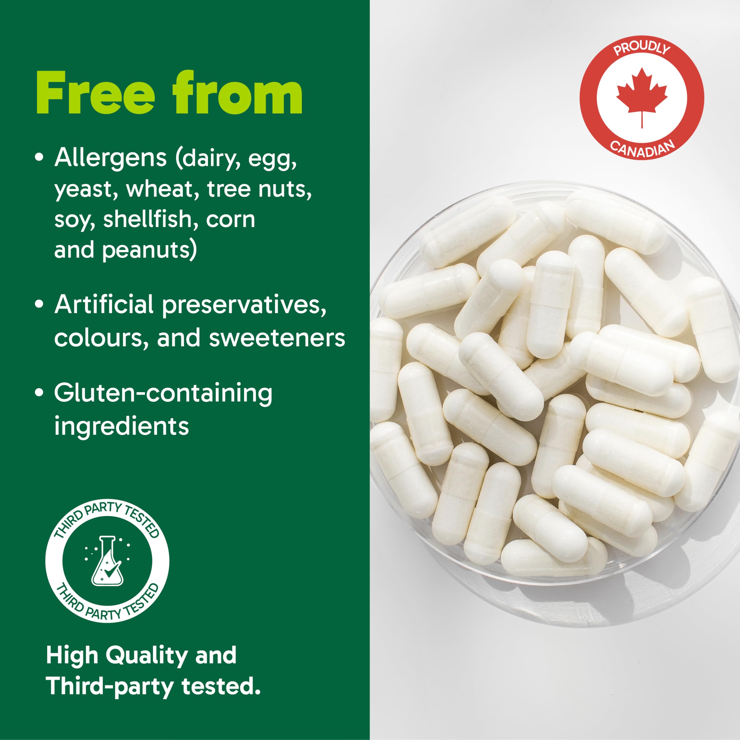 Organika Enhanced Collagen Protein Capsules - For Healthy Hair, Skin, Nails, Joints - Hydrolyzed For Better Absorption – Grass-Fed, Non-GMO - 240 Capsules 🍁 All In One Marketplace Canada