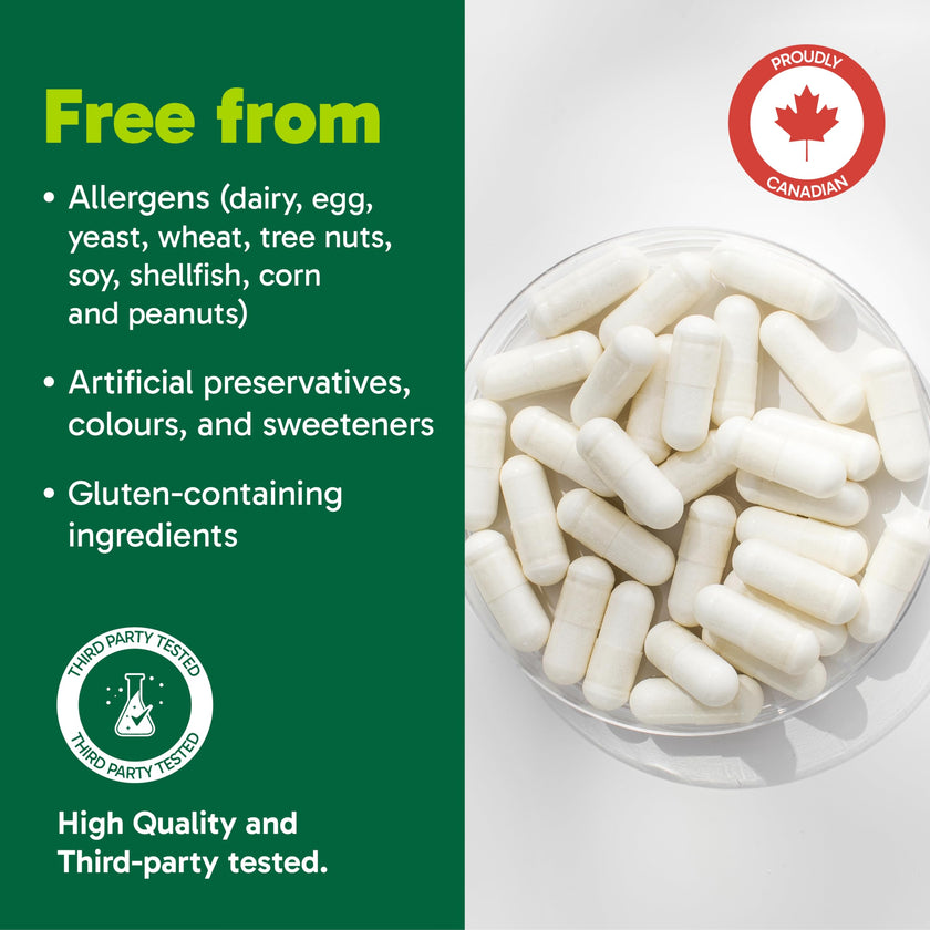 Organika Enhanced Collagen Protein Capsules - For Healthy Hair, Skin, Nails, Joints - Hydrolyzed For Better Absorption – Grass-Fed, Non-GMO - 240 Capsules 🍁 All In One Marketplace Canada