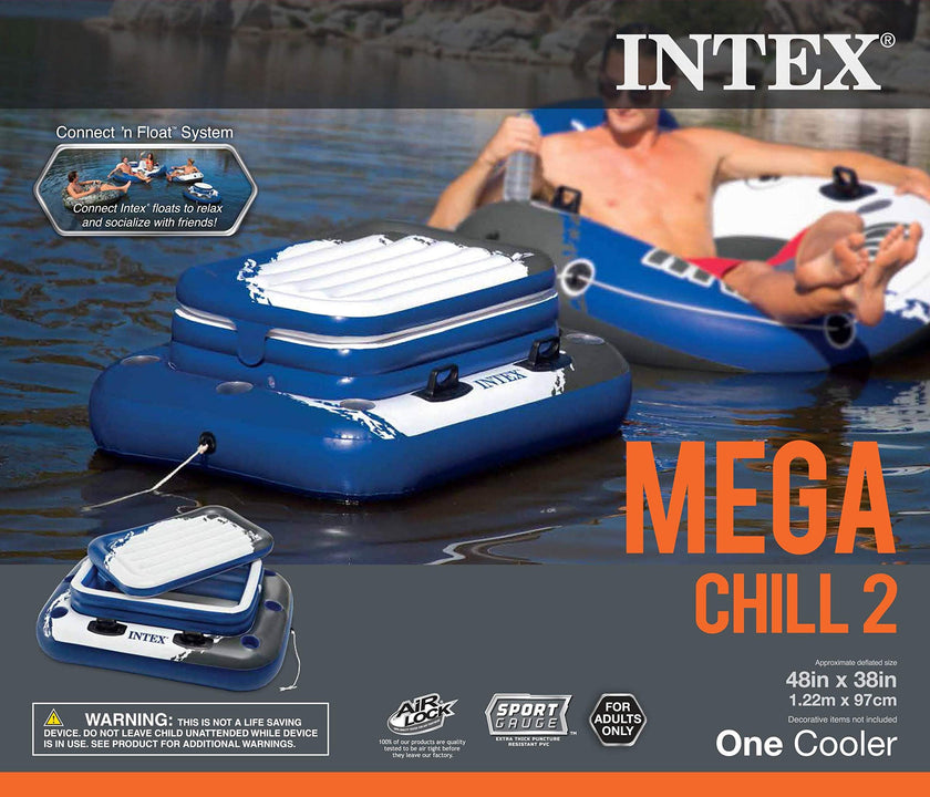 Intex 58821EP Inflatable Mega Chill II 72 Can Beverage Cooler Float with Lid 🍁 All In One Marketplace Canada