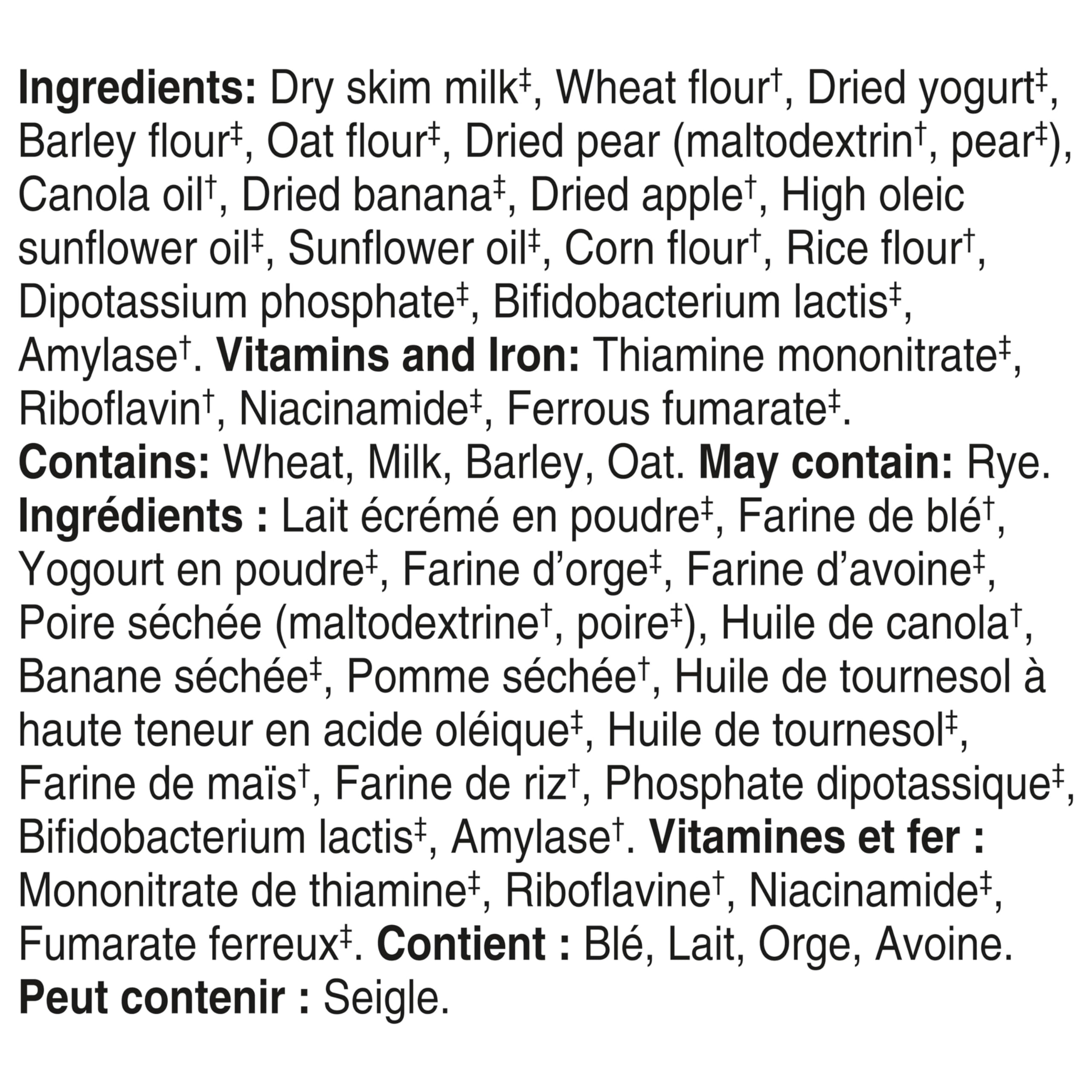 GERBER Cereal Wheat with Yogourt & Apple Pear Banana, Cereal, 8+ Months, 227 g, 6 Pack - Packaging May Vary 🍁 All In One Marketplace Canada