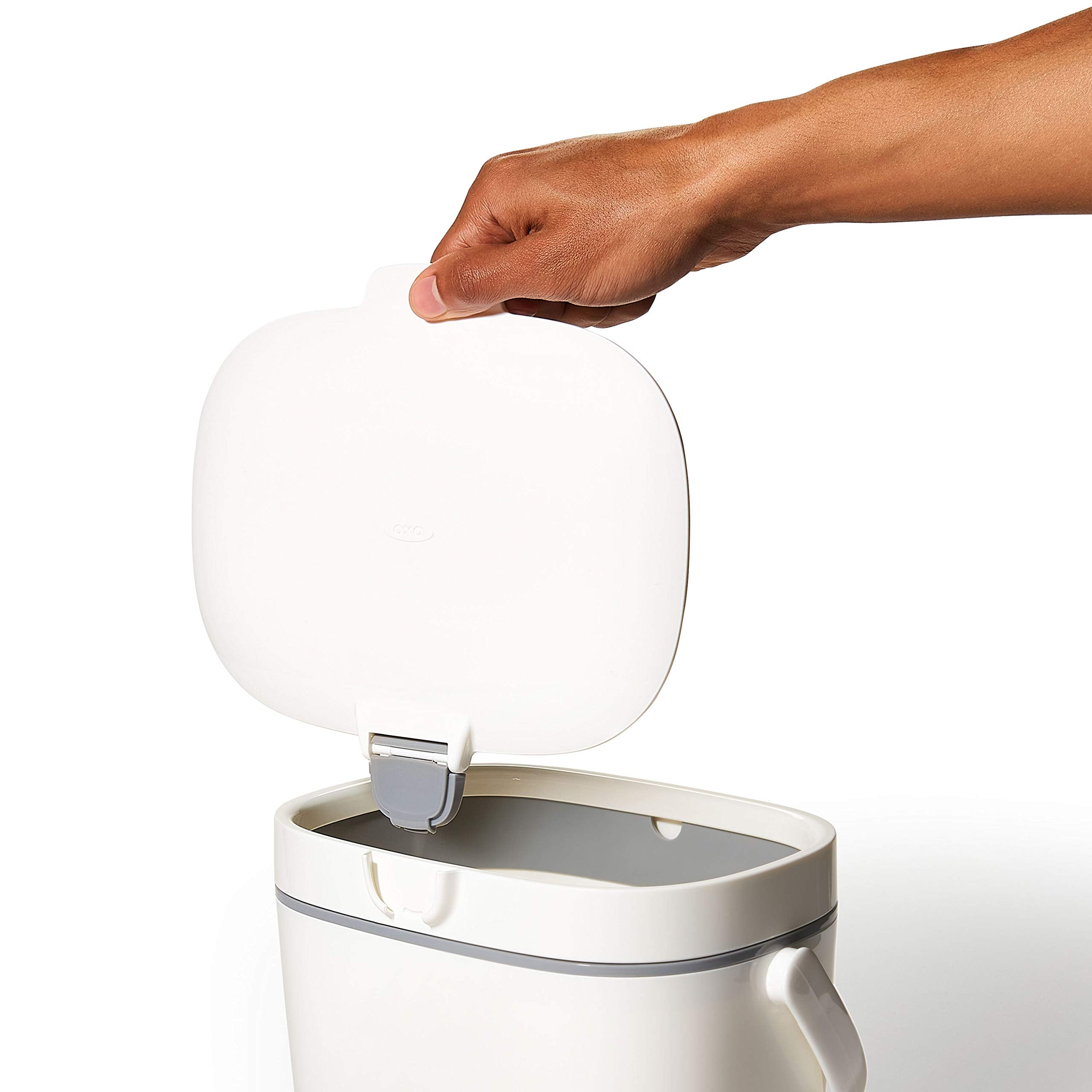 NEW OXO Good Grips Easy-Clean Compost Bin, White, 1.75 GAL/6.62 L 🍁 All In One Marketplace Canada