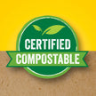 Glad Certified Compostable Drawstring Bags - Small 10 Litres - Drawstring, 80 Compost Trash Bags - Unscented 🍁 All In One Marketplace Canada
