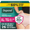 Depend FIT-FLEX Adult Incontinence Underwear for Women, Maximum Absorbency, XL, Blush, 26 Count 🍁 All In One Marketplace Canada