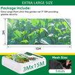 Ultra Fine Insect Mesh Garden Netting 3M x 15M, Extra Large Insect & Bird Barrier Netting, Crop Protection Plants Netting for Vegetables, Fruit Trees, Greenhouse, Customizable Plant Cover Protection 🍁 All In One Marketplace Canada